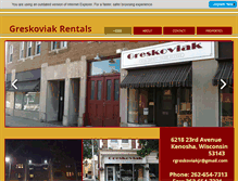 Tablet Screenshot of greskoviakrentals.org